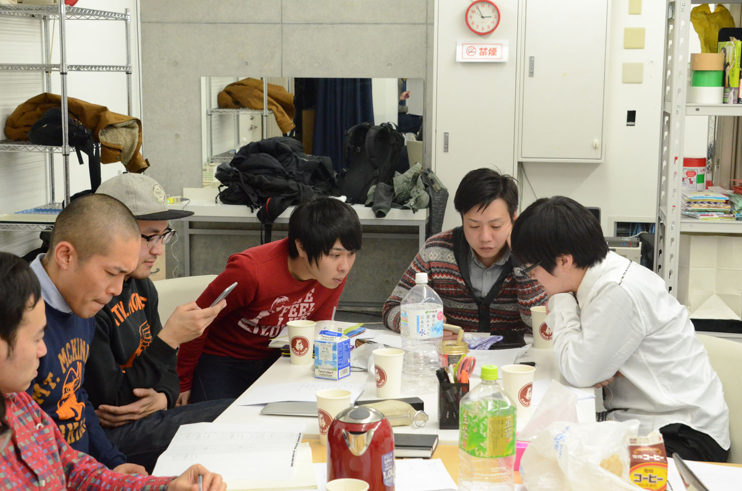 打ち合わせの様子。