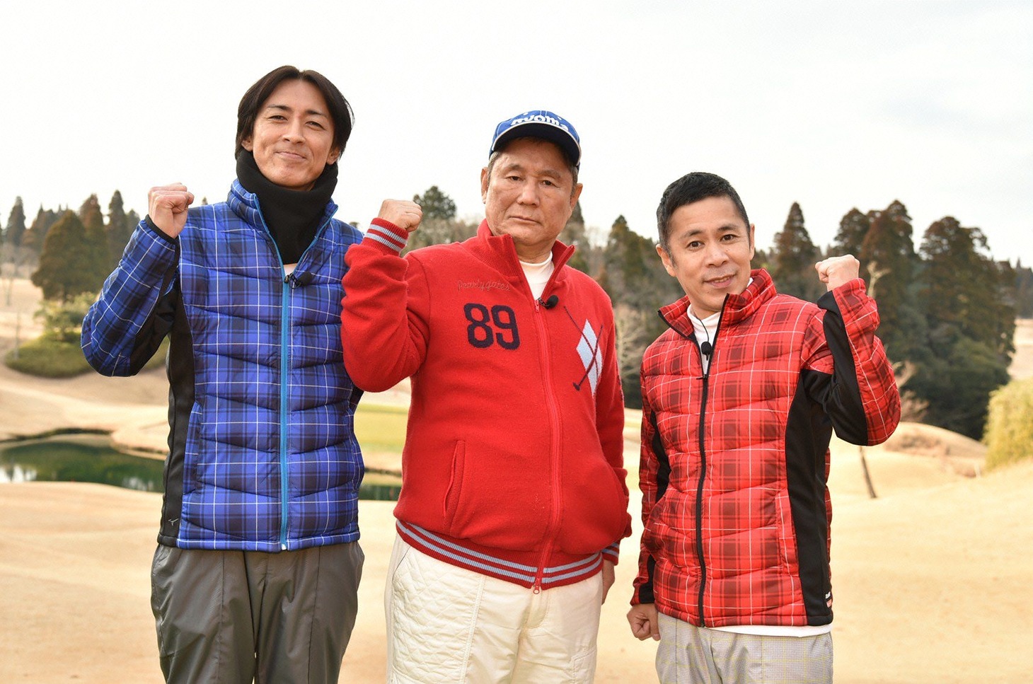 「ビートたけしのスポーツ大将2016」に出演するビートたけし（中央）と、ナインティナイン。(c)テレビ朝日