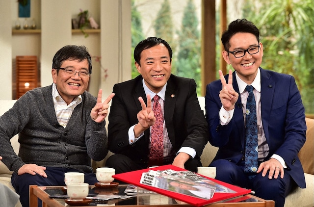 「がっちりマンデー!!」にゲスト出演するナイツと森永卓郎（左）。(c)TBS