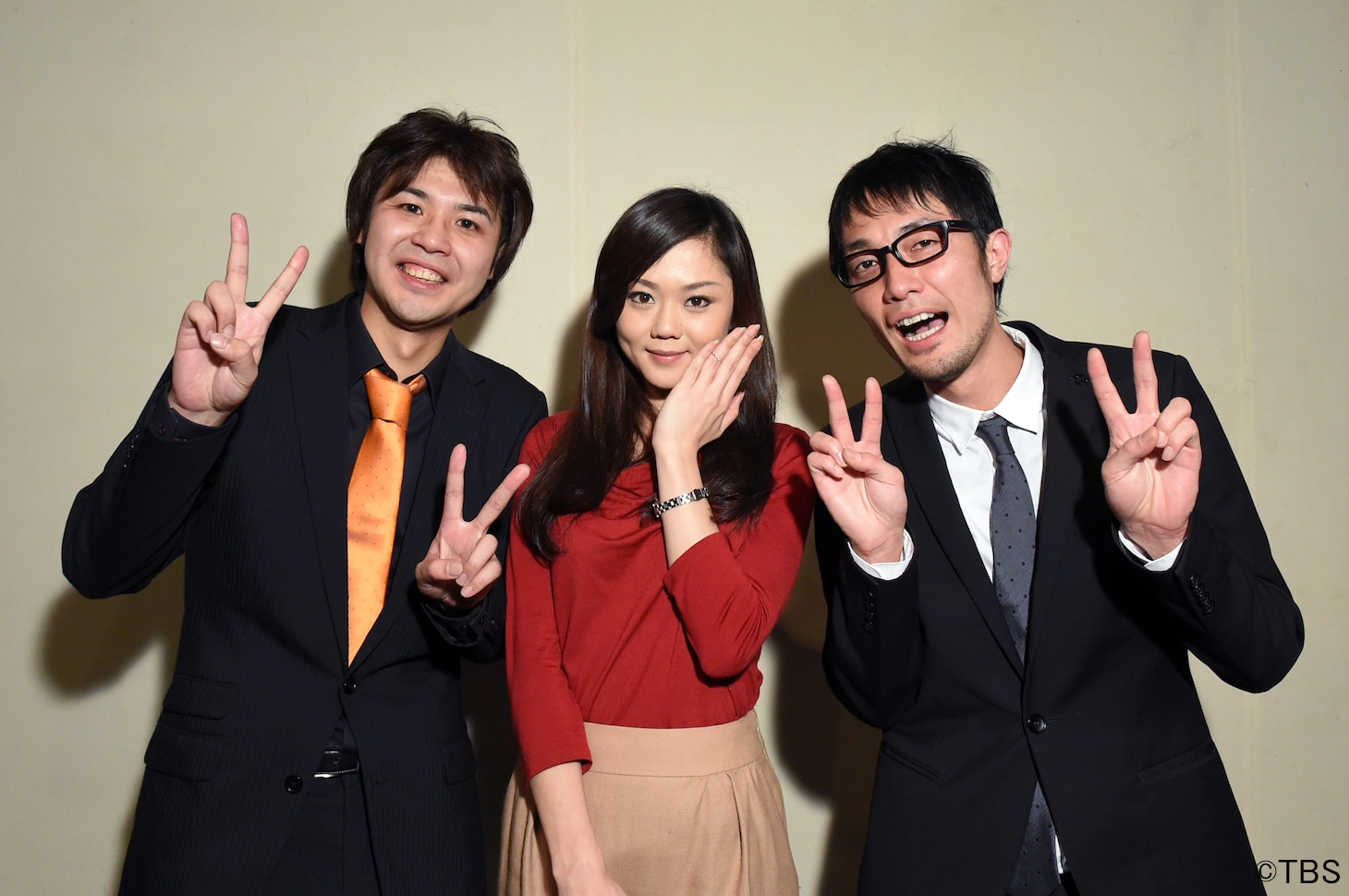 （左から）スパローズ森田とお相手のKさん、スパローズ大和。