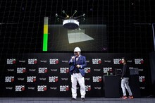 ドローンにタライを落とされるカンニング竹山。