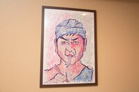 店内に飾られている絵。