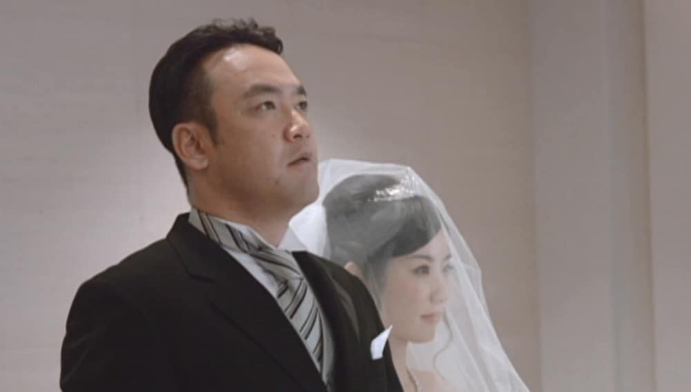 たむらけんじが出演している「ありがとう～旅立ちの声～」MVのワンシーン。