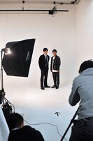 宣材写真撮影の様子。