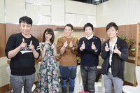 左からアンジャッシュ児嶋、峯岸みなみ、サバンナ高橋、今田耕司、陣内智則。(c)読売テレビ