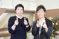 左から今田耕司、陣内智則。(c)読売テレビ