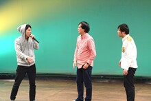 2本目のユニットコントのワンシーン。左からななめ45°土谷、ななめ45°岡安、オジンオズボーン高松。