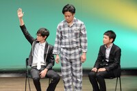 5本目のユニットコントのワンシーン。左から磁石・永沢、ななめ45°下池、ダブルブッキング川元。