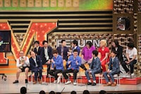 「M-1グランプリ2015リターンズ」トークコーナーの様子。