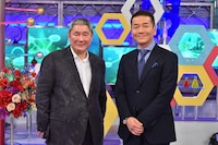 左からビートたけし、くりぃむしちゅー上田。(c)日本テレビ