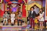 左から森三中・黒沢、雛形あきこ、SHOUTA、フットボールアワー後藤、指原莉乃。(c)日本テレビ