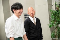 「七人のコント侍」に出演する（左から）パンサー向井、バイきんぐ小峠。