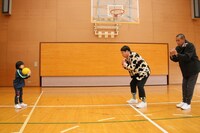 （左から）寺田心とタカアンドトシ。(c)CTV