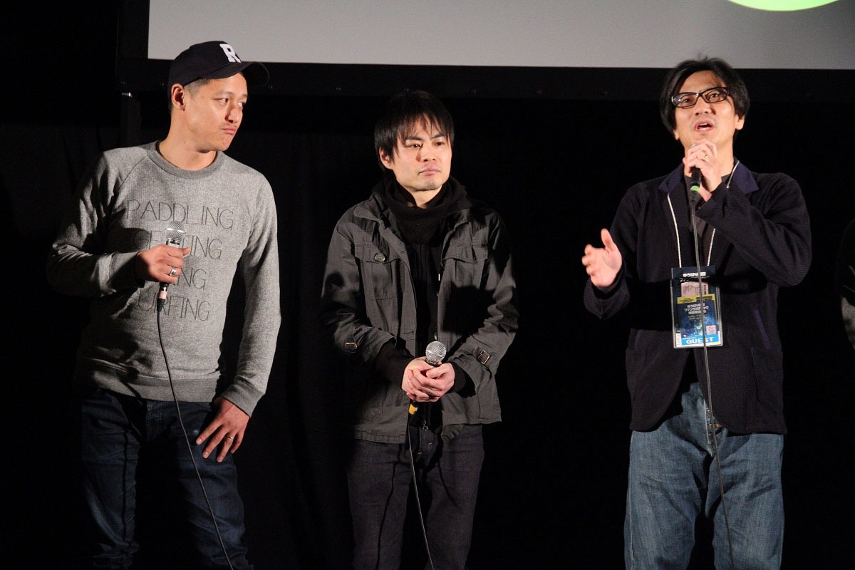 「ACTOR」の舞台挨拶の様子。