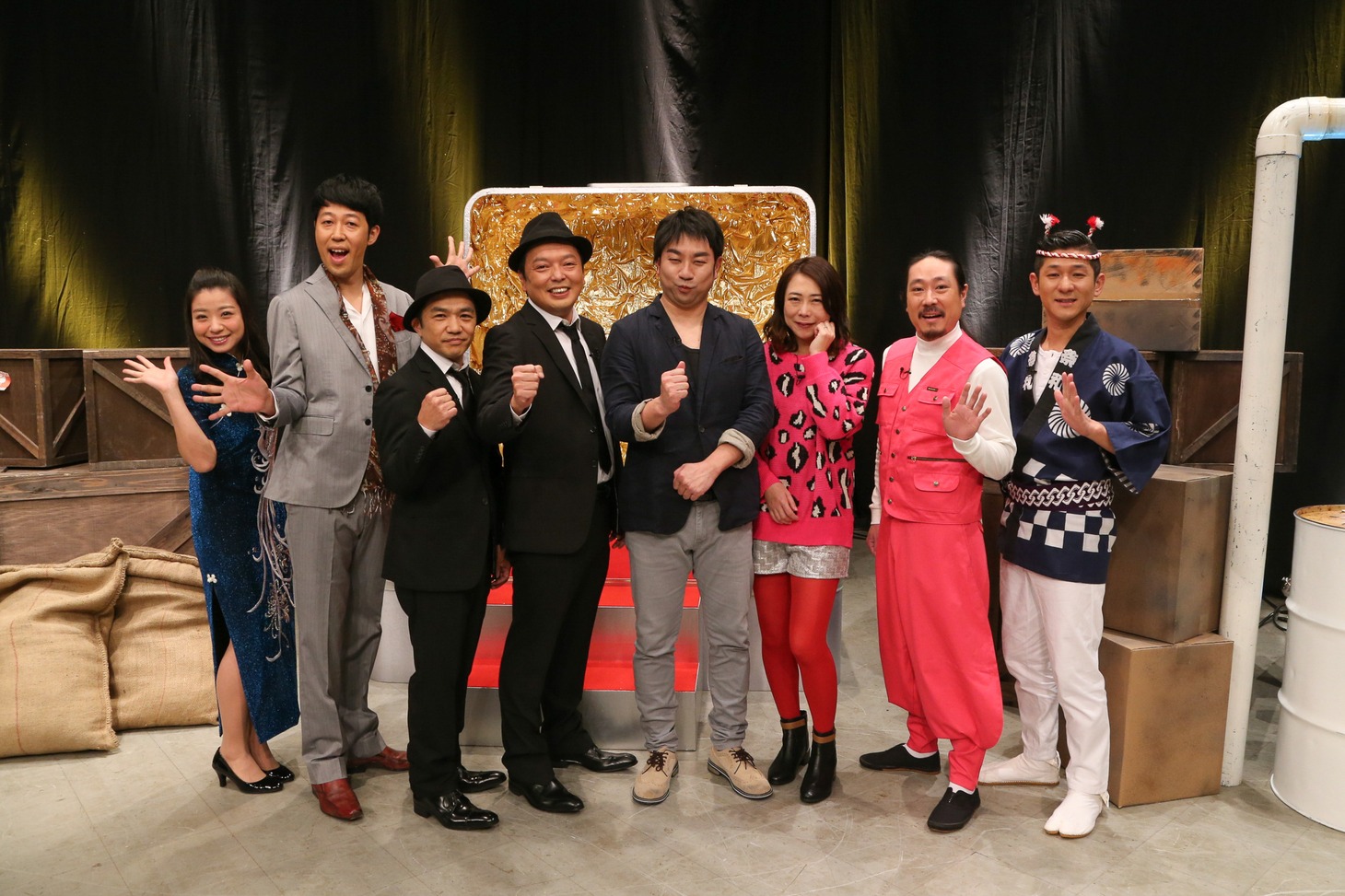 「ヨルスパ！ 暗躍！芸人ブローカー外伝2～禁断のオールスター（秘）クイズ祭～」の出演者たち。(c)関西テレビ