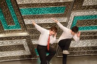 「Member」に昇格したダイスと「Jr.」残留となった西村ヒロチョ（左から）。