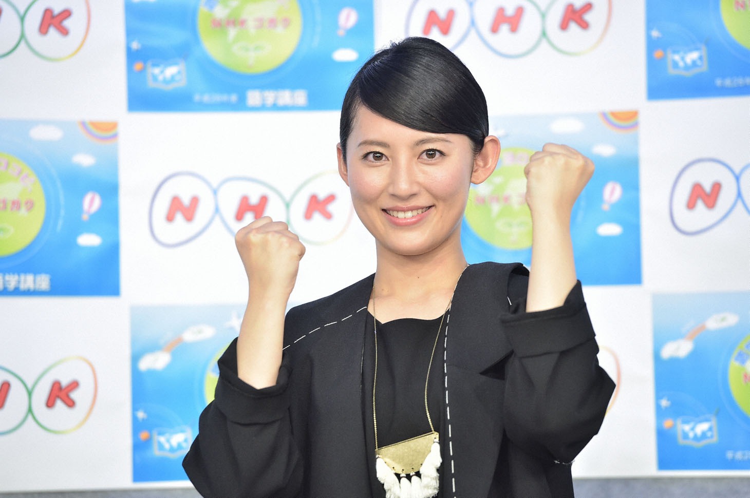 「おとなの基礎英語」を担当する福田彩乃。(c)NHK