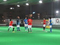 試合中の様子。