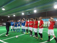 「スマート光FUTSAL よしもと杯」の様子。