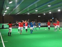 試合中の様子。