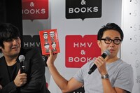 左から佐久間P、おぎやはぎ矢作。