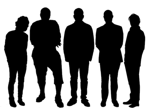 ドンタコスPR大使候補メンバーのシルエット。