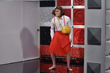 「NIRAMEKKO ～出オチ最強選手権～」に出場するアインシュタイン稲田。(c)読売テレビ