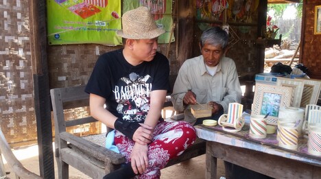 ミャンマーを旅する千原せいじ。(c)読売テレビ