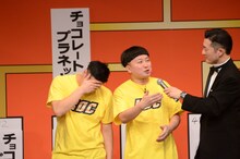 最終ステージで敗れ悔しがるチョコレートプラネット。