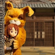 サンドが声優、被災地への思い込めた人形アニメ「ちえりとチェリー」東京で公開