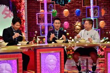 「有吉弘行のダレトク!?」に出演する（左から）有吉弘行、八嶋智人、出川哲朗。(c)関西テレビ