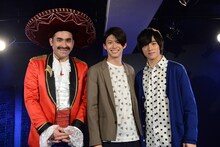 「マネーの天使～あなたのお金、取り戻します！～」に芸人役でゲスト出演する（左から）デニス植野、鈴木勝大、上遠野太洸。(c)読売テレビ