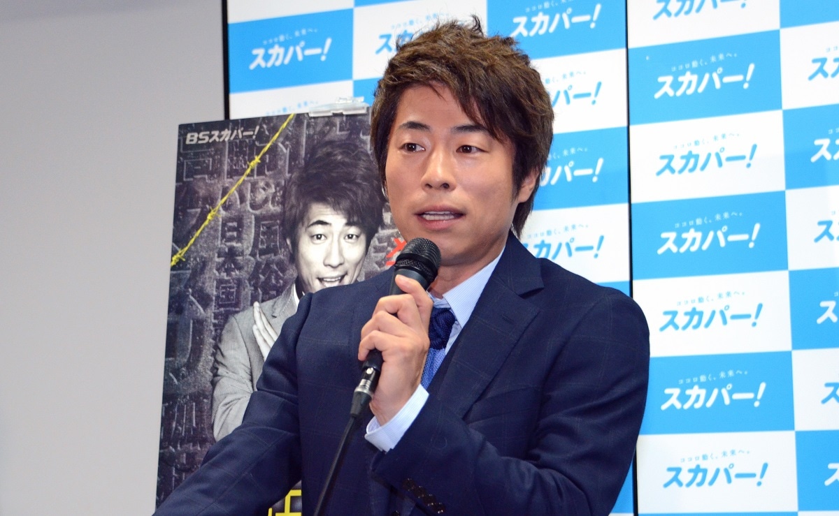 スカパー！のメディアラウンドテーブルに登場した田村淳。