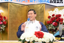 フィンスイミングのマスターズ日本代表選手に選ばれたオードリー春日。