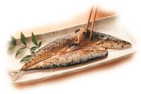 「骨まで食べられる焼き魚」のサンマ。