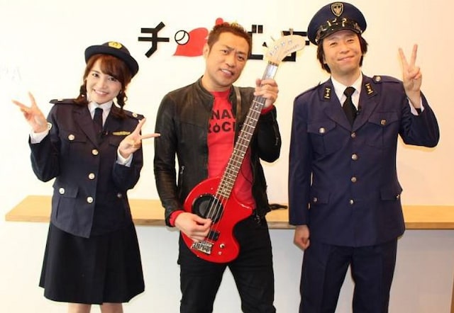 左から久野知美、はなわ、ホリ。(c)チバテレ