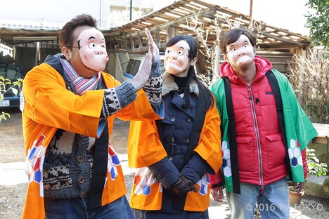 DVD「モヤモヤさまぁ～ず2」Vol.25「三村がスベる船橋のスベり面」のワンシーン。