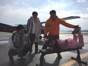 スカイダイビングロケのワンシーン。(c)関西テレビ