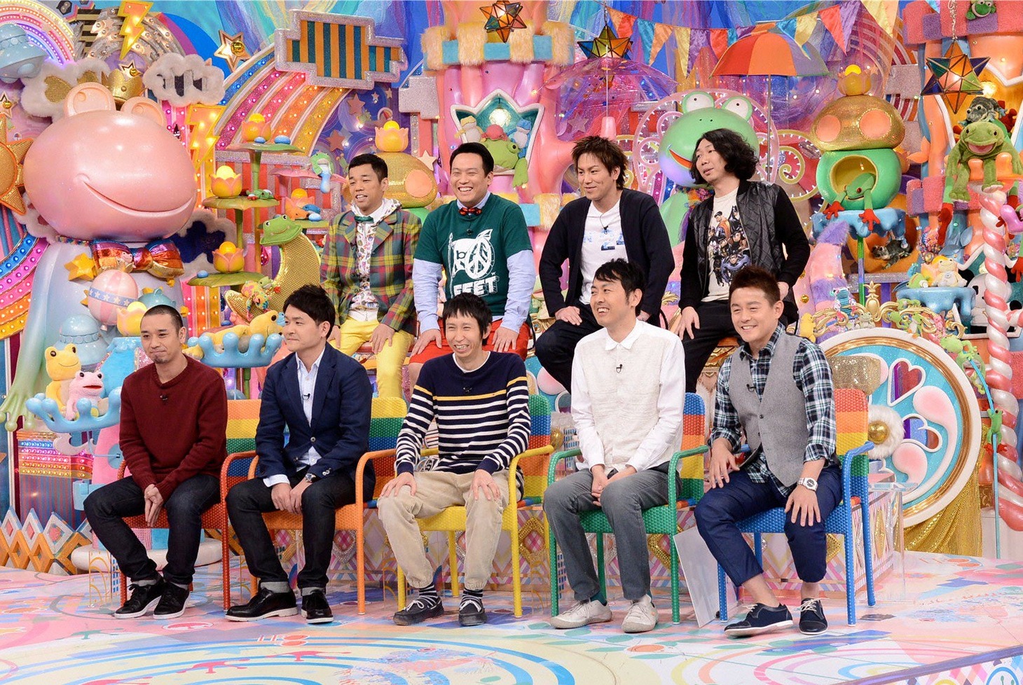 「アメトーーク！」に出演する「ローカル番組やってます芸人」たち。(c)テレビ朝日