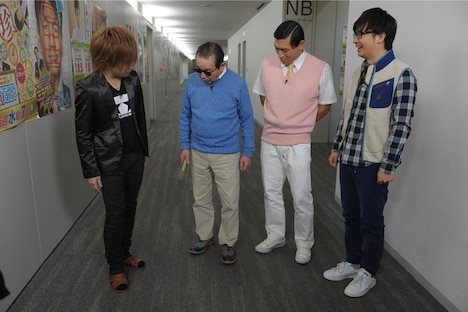 （左から）鬼龍院翔、タモリ、オードリー。(c)テレビ朝日