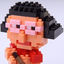 ナノブロック「すっちー」の頭部。