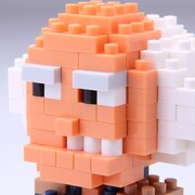 ナノブロック「しげぞう」の頭部。