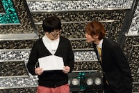 左から広田陽、ランパンプス小林。