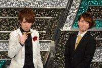 左からてのりタイガー村、ランパンプス小林。