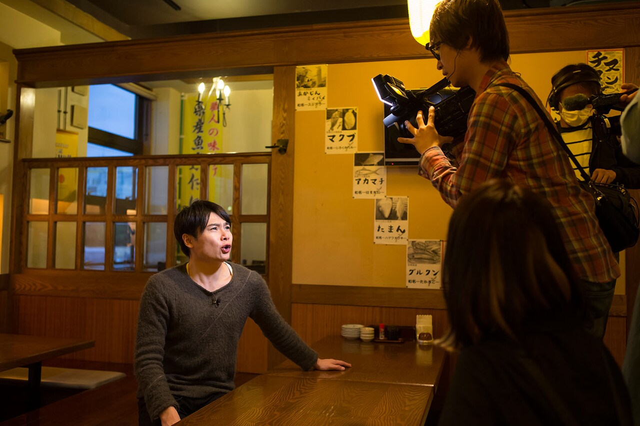 「ノブコブ吉村のとりあえず！」初回ロケの様子。