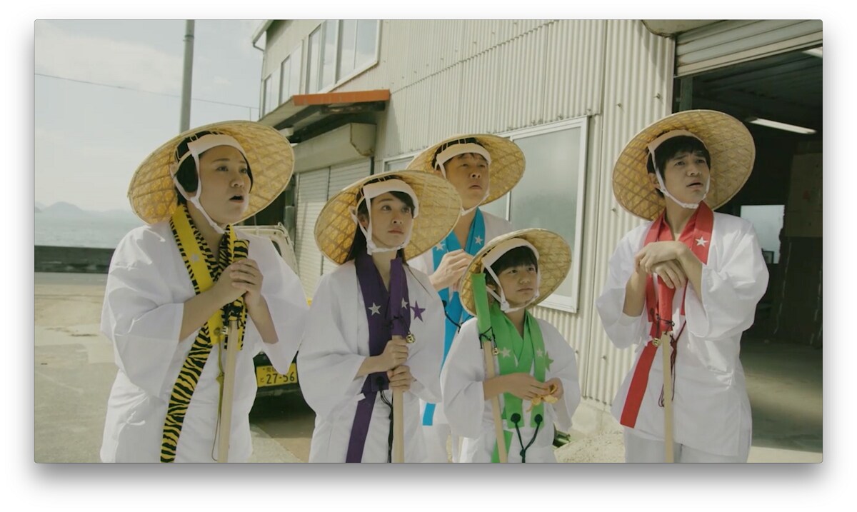 動画「松山発オリジナルロードムービー『移住お遍路 Moving☆5』」のワンシーン。