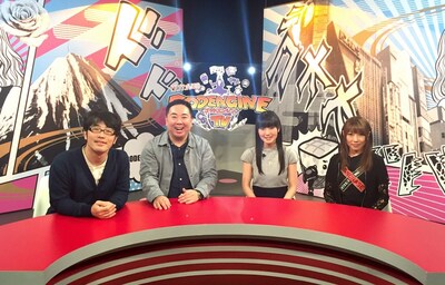 左からドランクドラゴン、石川由依、濱田リカ。(c)TOKYO MX