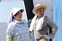 CM「ビデオレター編」撮影中の様子。