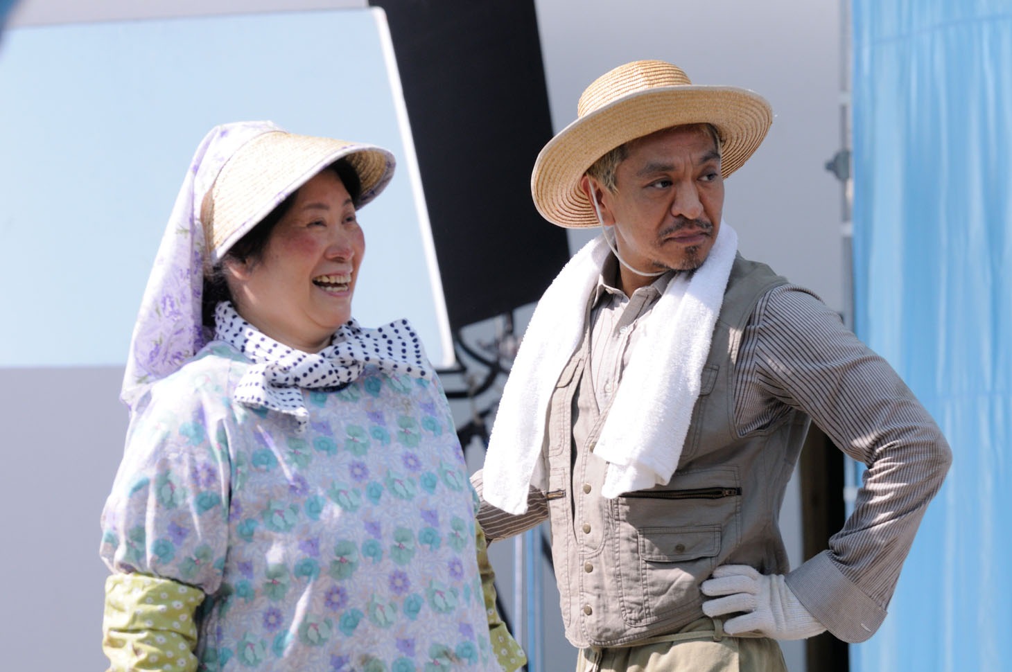 CM「ビデオレター編」撮影中の様子。