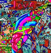 プラスマイナス岩橋が描いた「Lots of love」のジャケットイラスト。